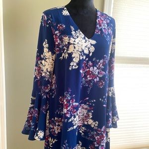 Miami Bell-Sleeve Dress, Size S